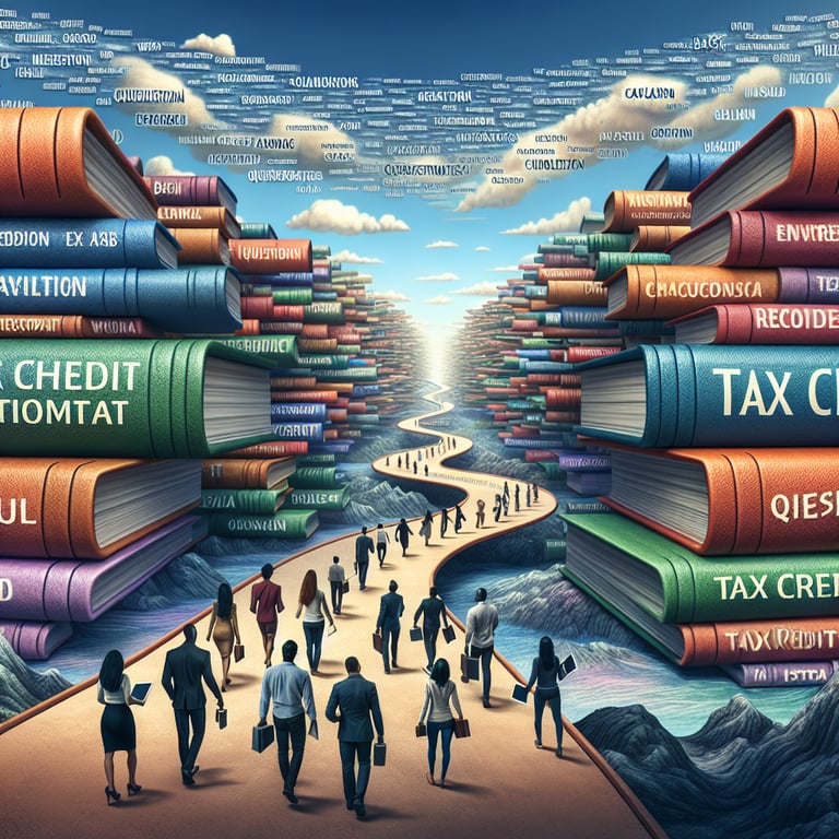 Illustration depicting the exploration of relevant tax credit topics beyond basic survey questions.