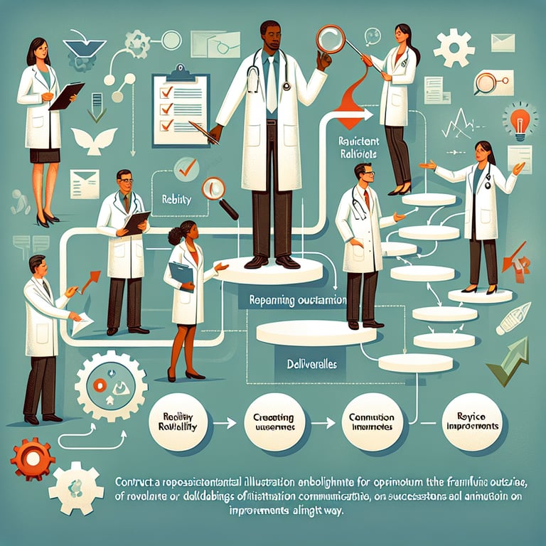 ACGME survey questions illustration highlighting relevant topics for optimum outcomes