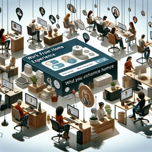 Illustration demonstrating the decoding of Work From Home Experience survey questions.