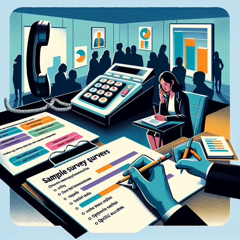 Illustration of optimal telephone survey questions for achieving best outcomes