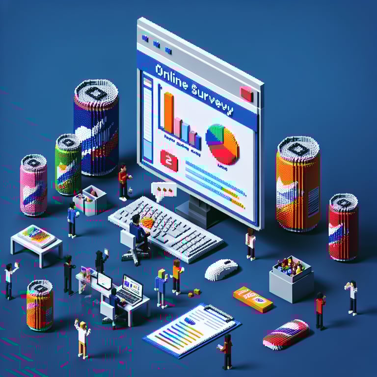 Artistic 3D voxel of an energy pulse poll interface