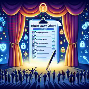 Illustration showcasing effective Security Culture survey questions.