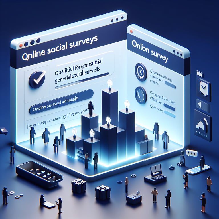 Artistic 3D voxel depiction of interactive social research poll