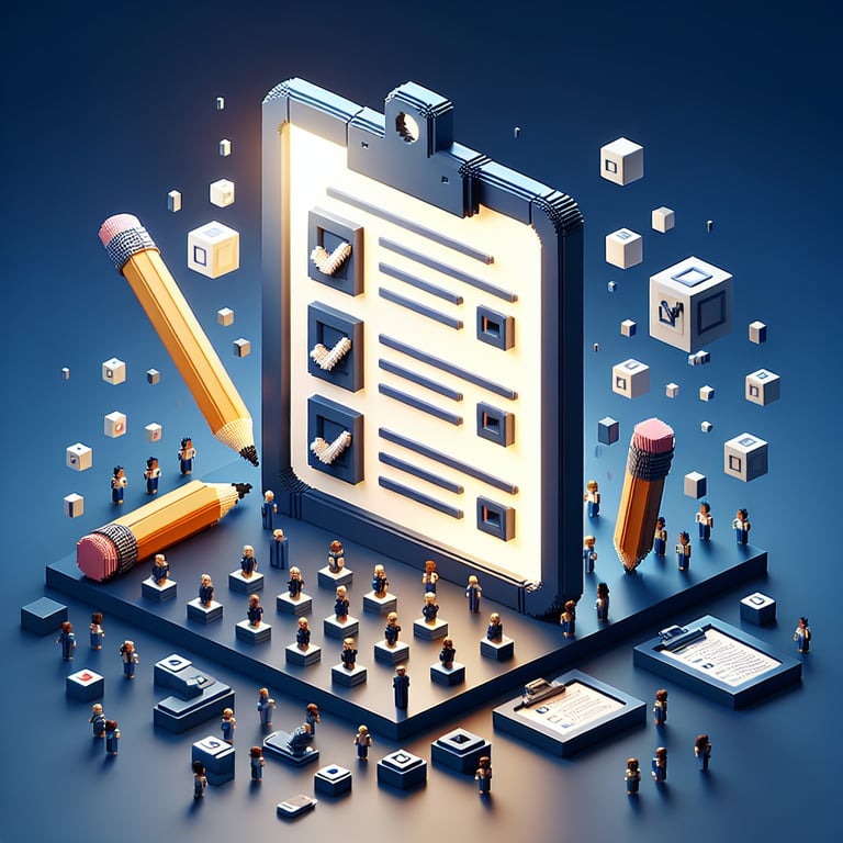 Illustration depicting topics for COVID-19 Vaccination survey questions