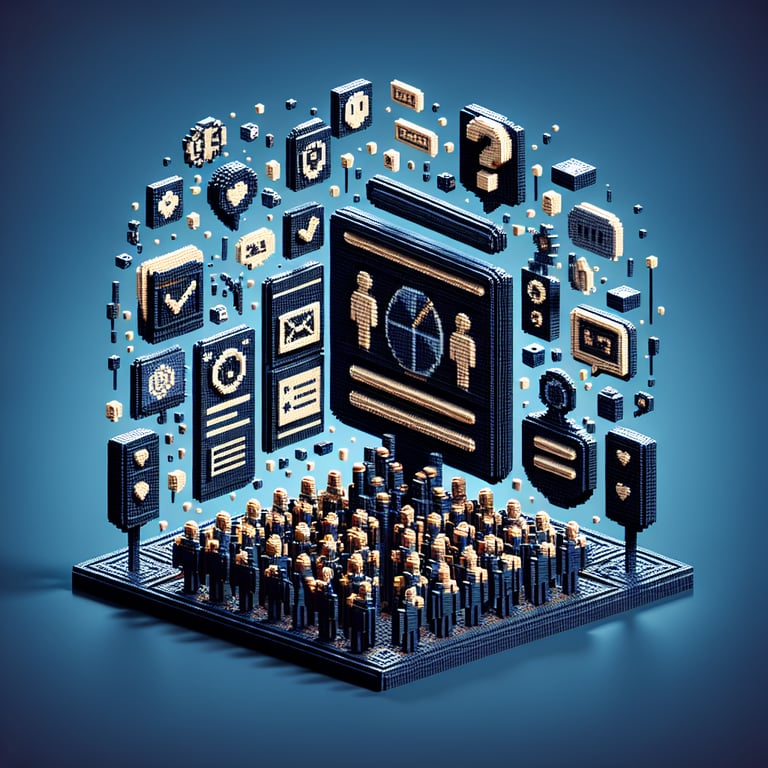 3D voxel sculpture of speaker feedback survey insights
