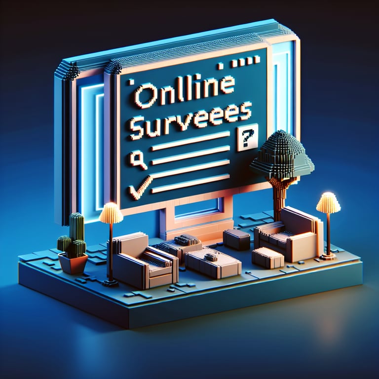 3D voxel illustration of accommodation satisfaction analytics