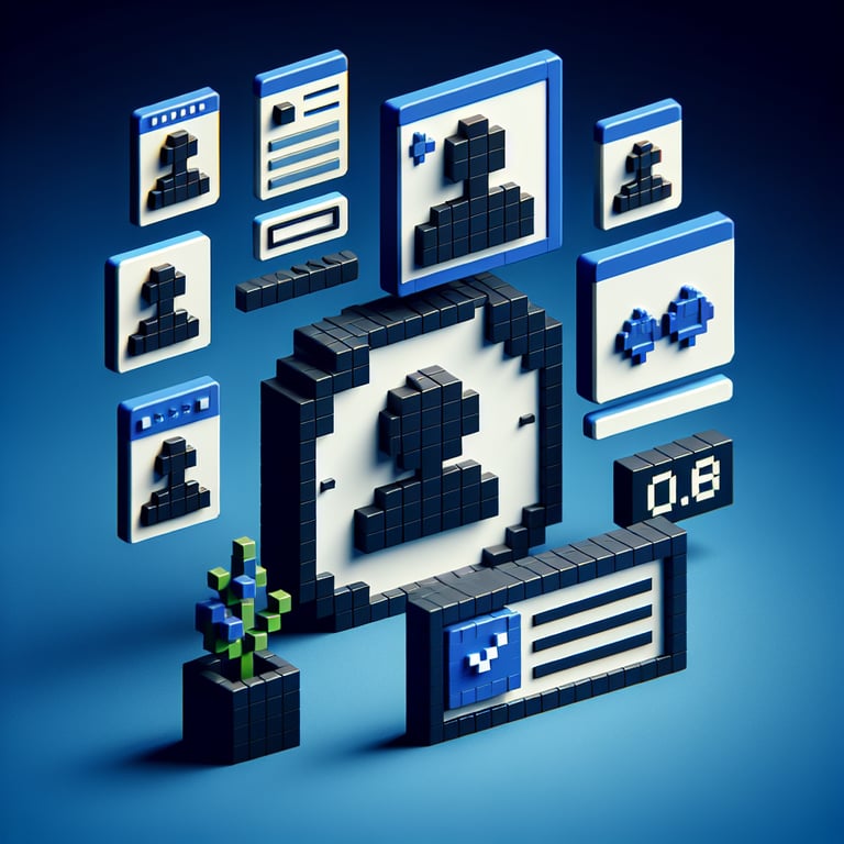 3D voxel art depicting poll-based attendance monitoring questions