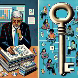 Illustration highlighting the impact of effective Student Reading survey questions on understanding habits.