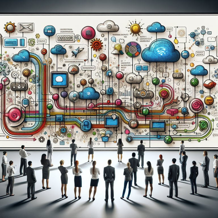 Illustration depicting various User Interface topics relevant to User Interface survey questions.