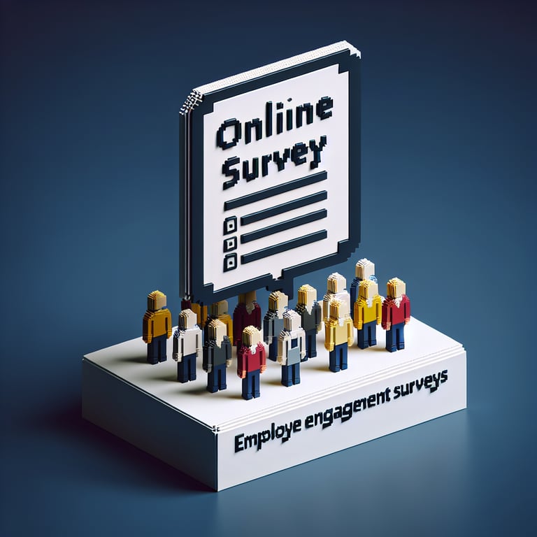 3D voxel art depicting dynamic feedback block survey