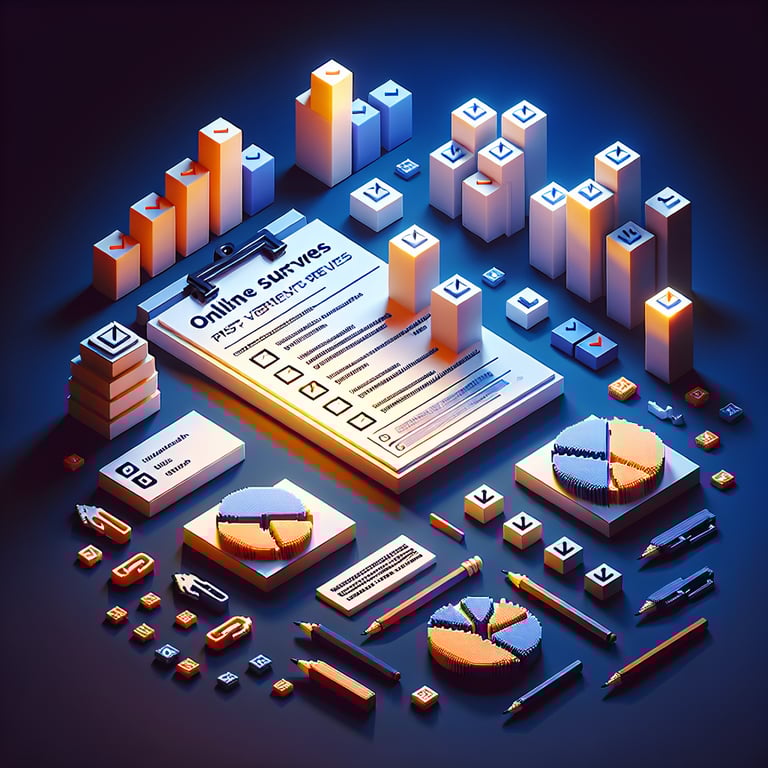 Artistic 3D voxel illustration representing audience satisfaction metrics.