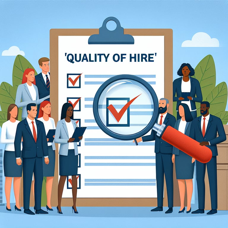 Illustration highlighting the critical importance of Quality of Hire survey questions.