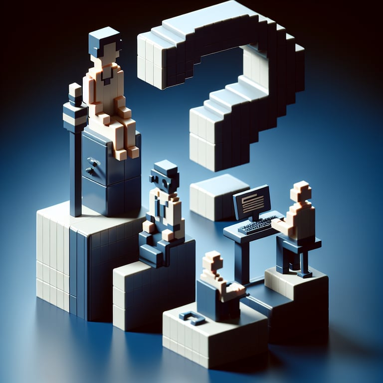 Voxel representation of collaborative communication survey interface