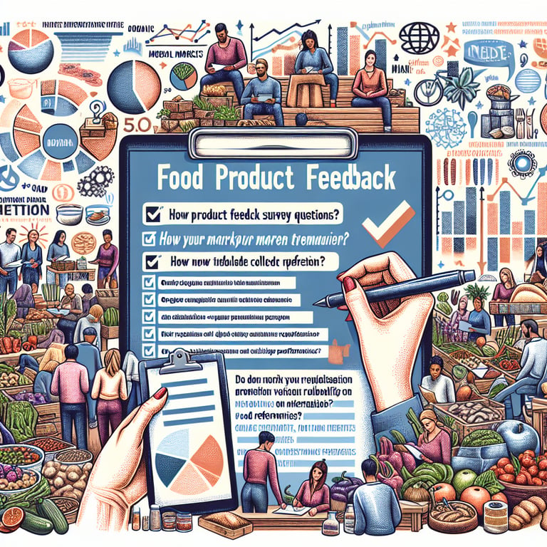 Graphical illustration of the relevance of Food Product Feedback survey questions in today's market.