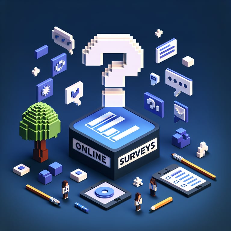 3D voxel illustration of campus demographic survey data