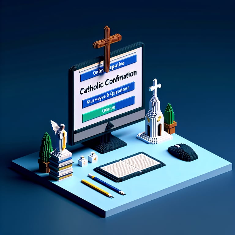 Artistic 3D voxel of self-preparation Catholic confirmation poll