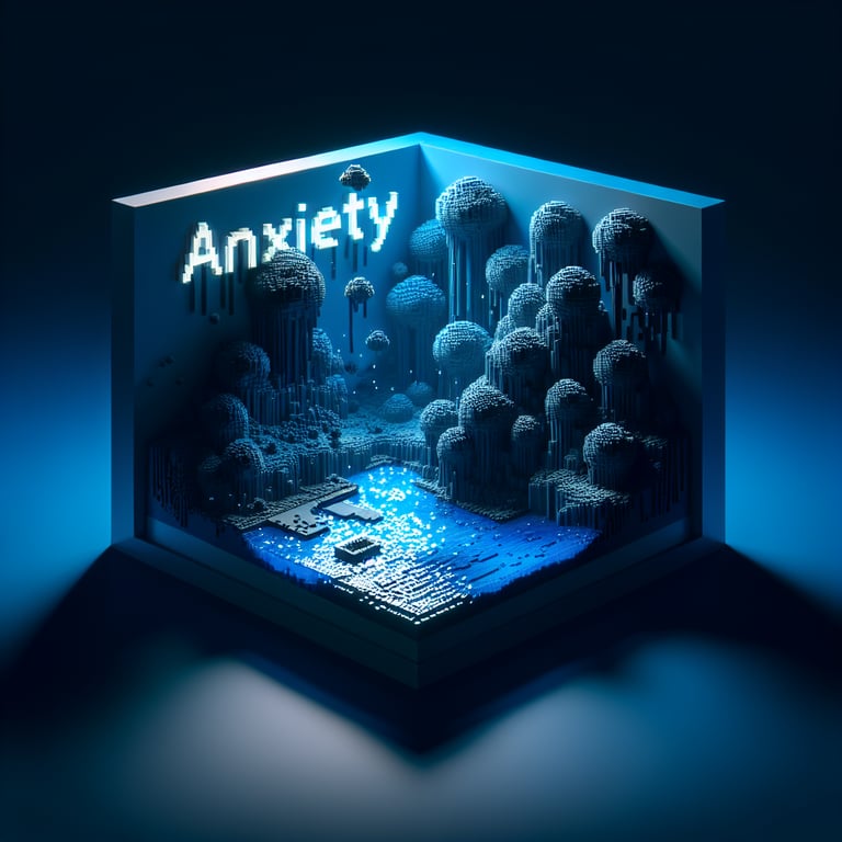 Illustration depicting essential Anxiety survey questions for unlocking power of insight