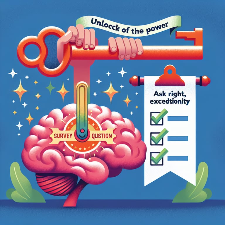 Illustration showcasing the concept of utilizing Familiarity survey questions effectively.