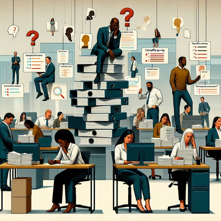 Illustration emphasizing the importance of comprehensive Employee Burnout survey questions.