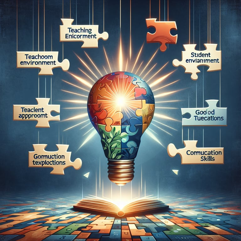 Illustration of relevant topics for effective questioning in Teacher Perception survey questions