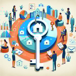 Illustration showcasing essential housing survey questions for unlocking real estate insights.
