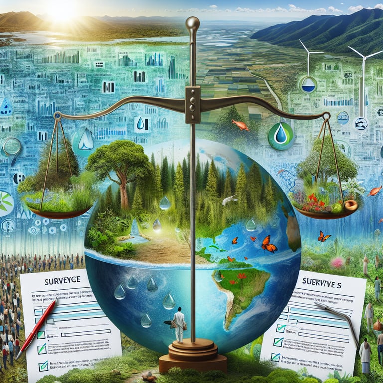 Illustration highlighting the importance of mastering Water Conservation survey questions for a sustainable future.