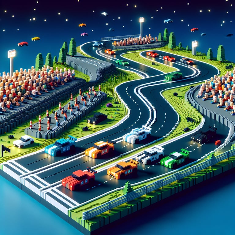 3D voxel illustration celebrating survey diversity and unity