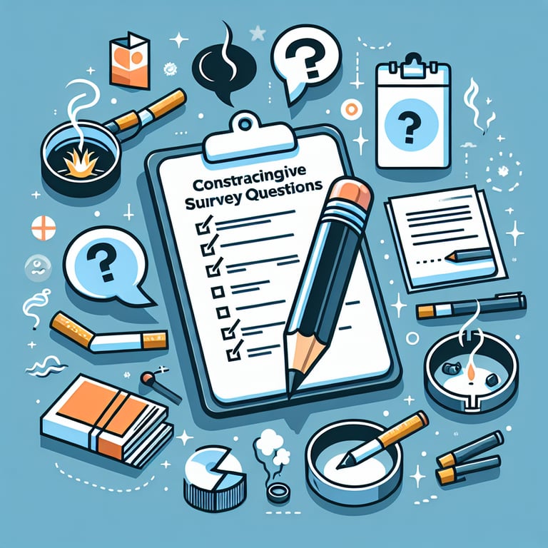 Illustration of designing effective Smoking Habits survey questions