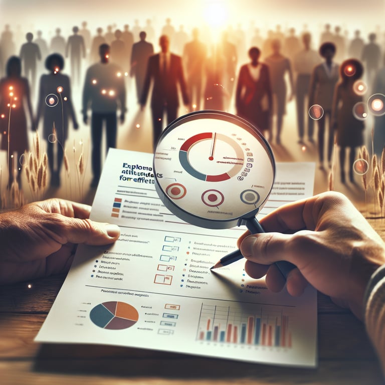 Illustration of effective survey design exploring attitudinal survey questions.