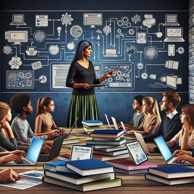 3D voxel depiction of educational technology questionnaire themes