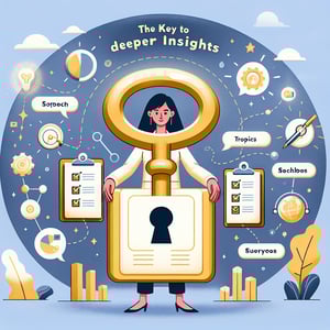 Illustration demonstrating the power of Topic Specific Survey questions for gaining deeper insights.