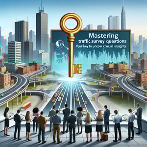 Mastering Traffic Survey Questions illustration for uncovering crucial insights.