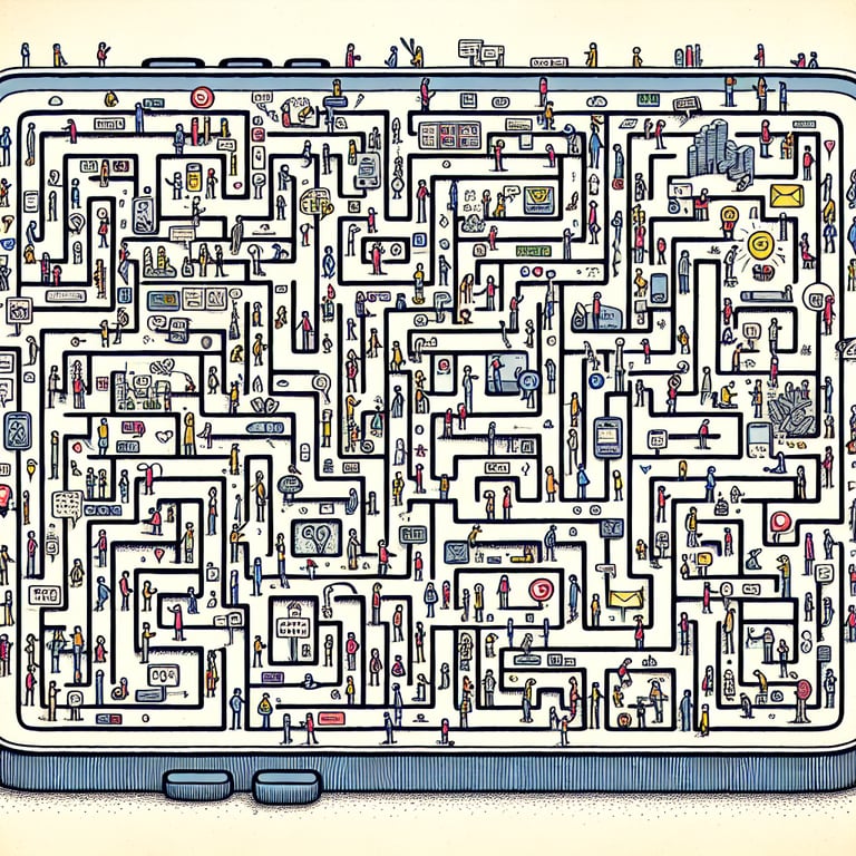 Illustration depicting the concept of exploring digital habits through Phone Usage survey questions.