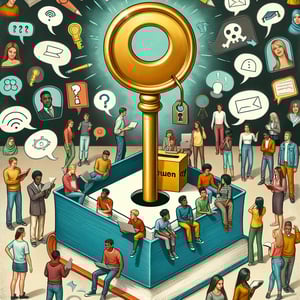 Illustration showcasing the power of effective youth survey questions for unlocking youth perspectives.