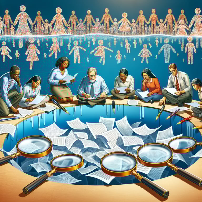 Illustration showing a deep dive into Family Engagement survey questions.