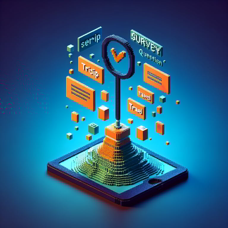 3D voxel representation of travel insights for a comprehensive trip survey