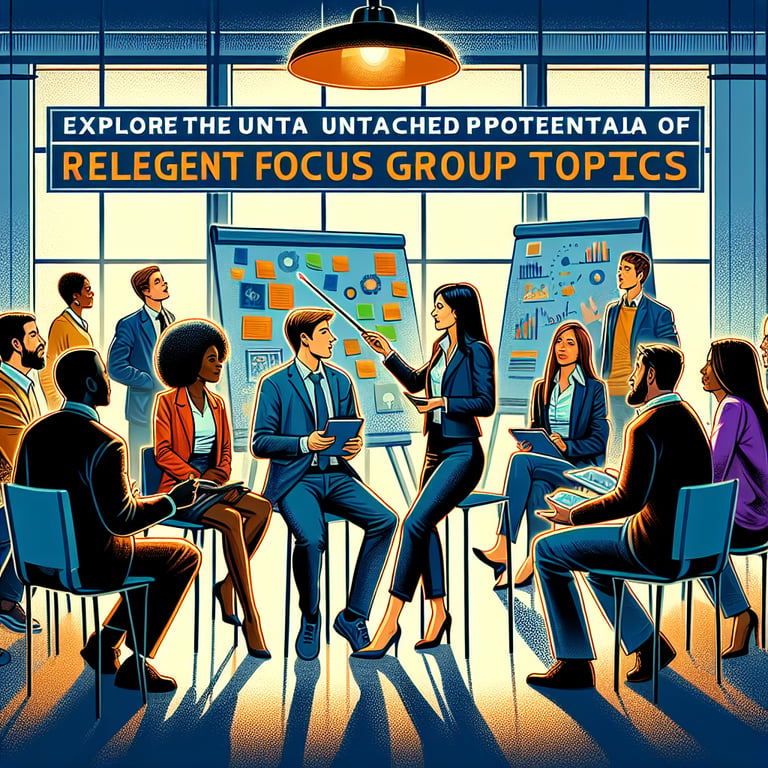 Illustration depicting the untapped potential of relevant Focus Group survey questions.