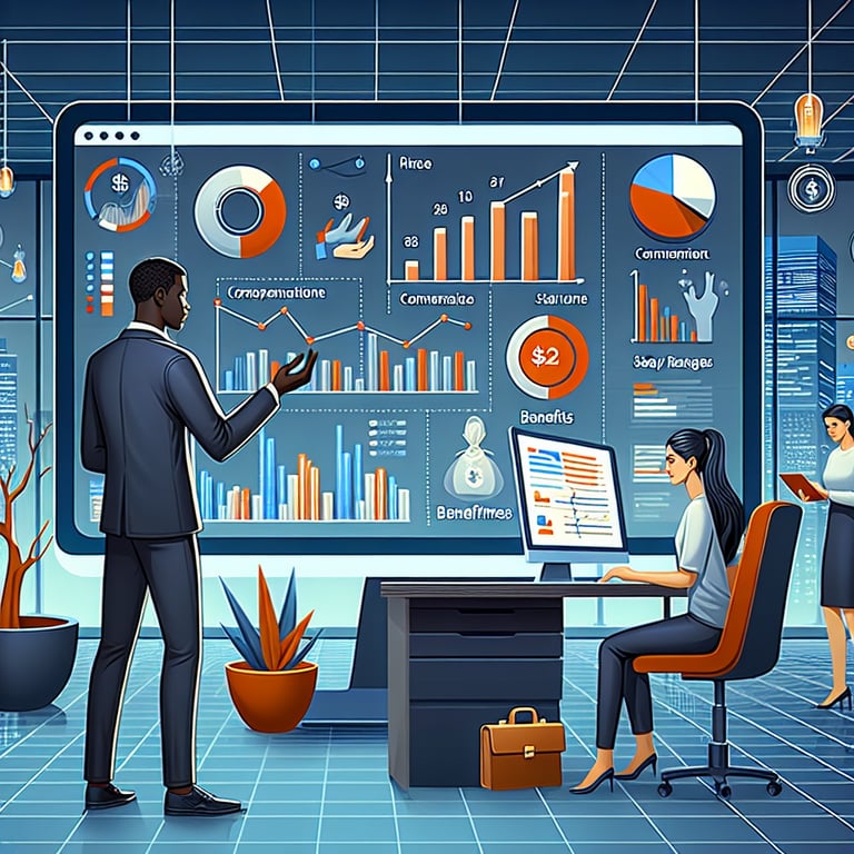 Illustration of emerging compensation trends for effective compensation survey questions.