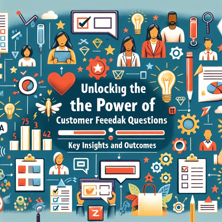 Illustration showcasing key insights and outcomes of Customer Feedback Survey survey questions.