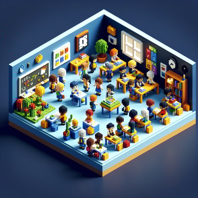 3D voxel representation of a dynamic school climate survey environment