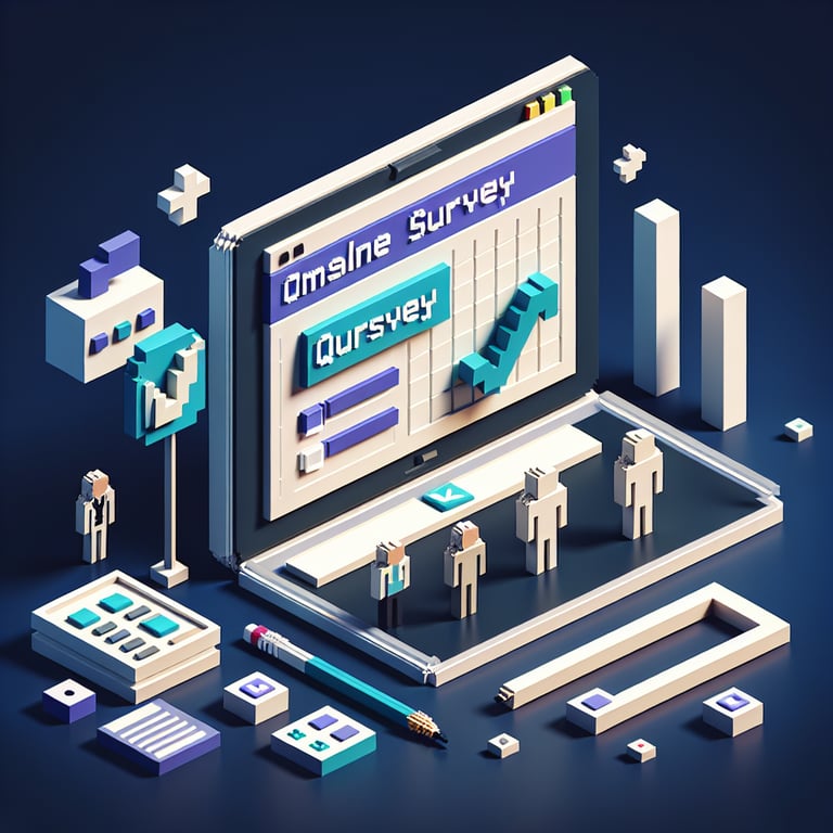 Creative 3D voxel commerce membership insight sphere