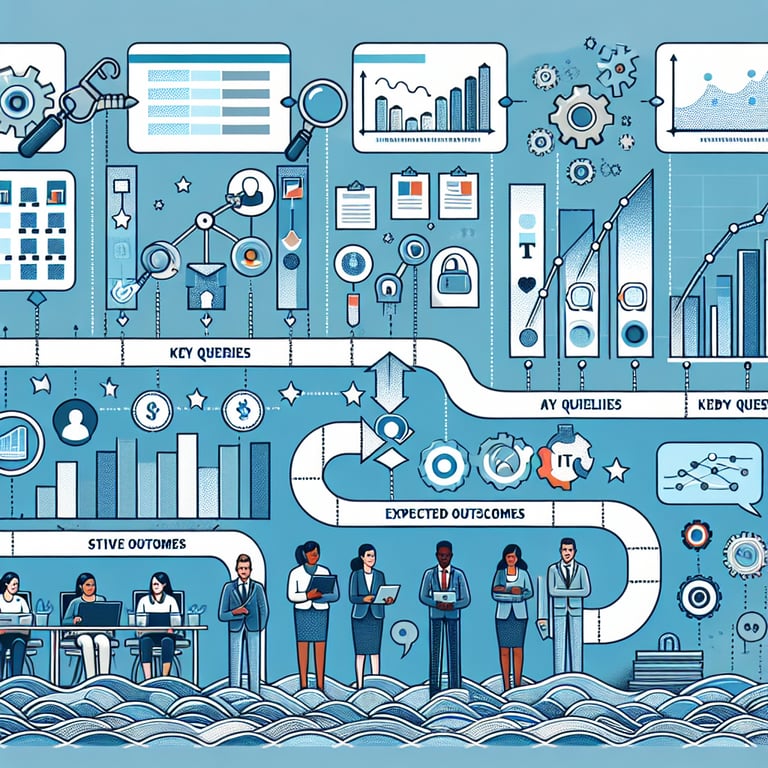 Illustration showcasing key queries and expected outcomes in IT Satisfaction survey questions.