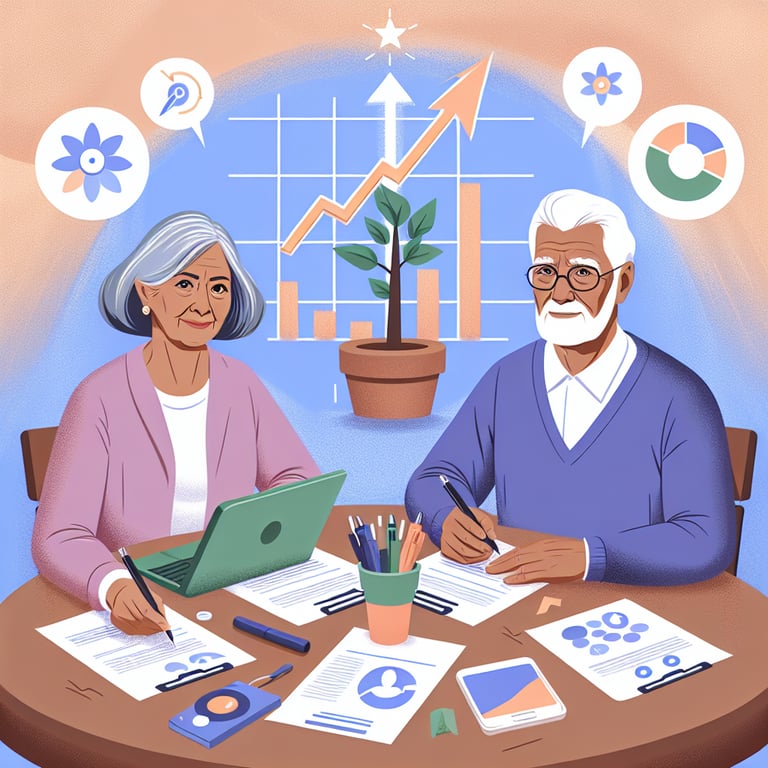 Illustration depicting the use of Senior Citizen survey questions for improved outcomes.