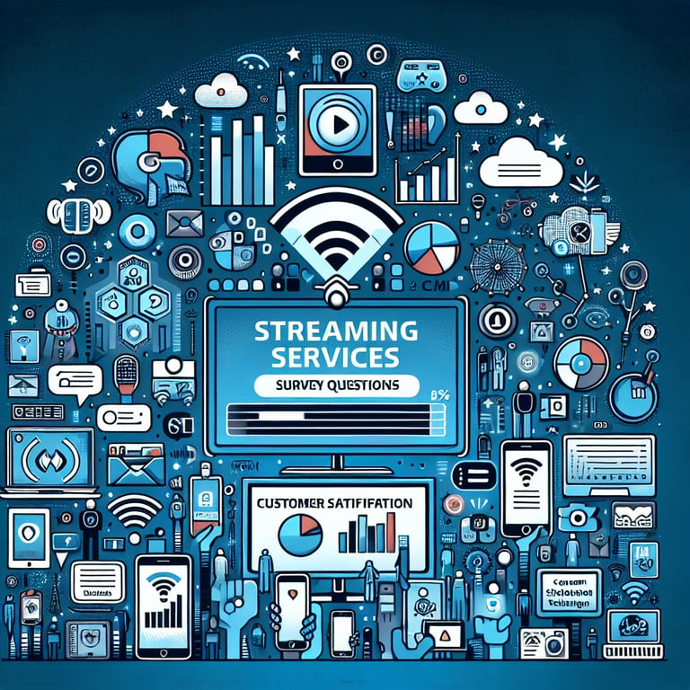 Streaming Services survey questions tool illustration for understanding contemporary issues.