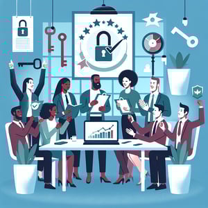 Illustration depicting the impact of effective Stay survey questions on employee satisfaction.