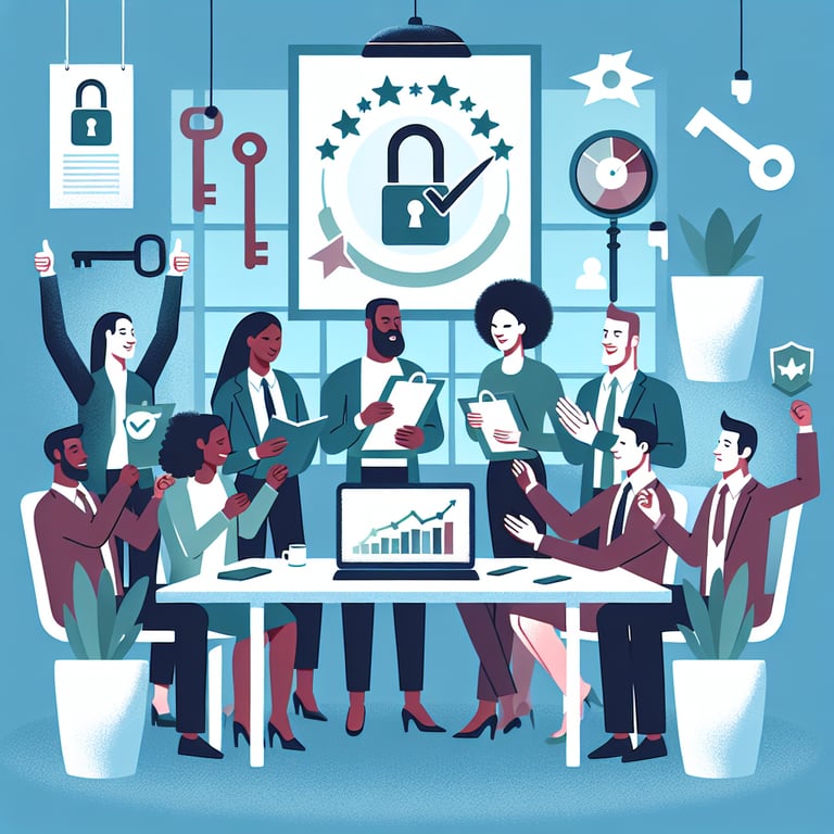 Illustration depicting the impact of effective Stay survey questions on employee satisfaction.