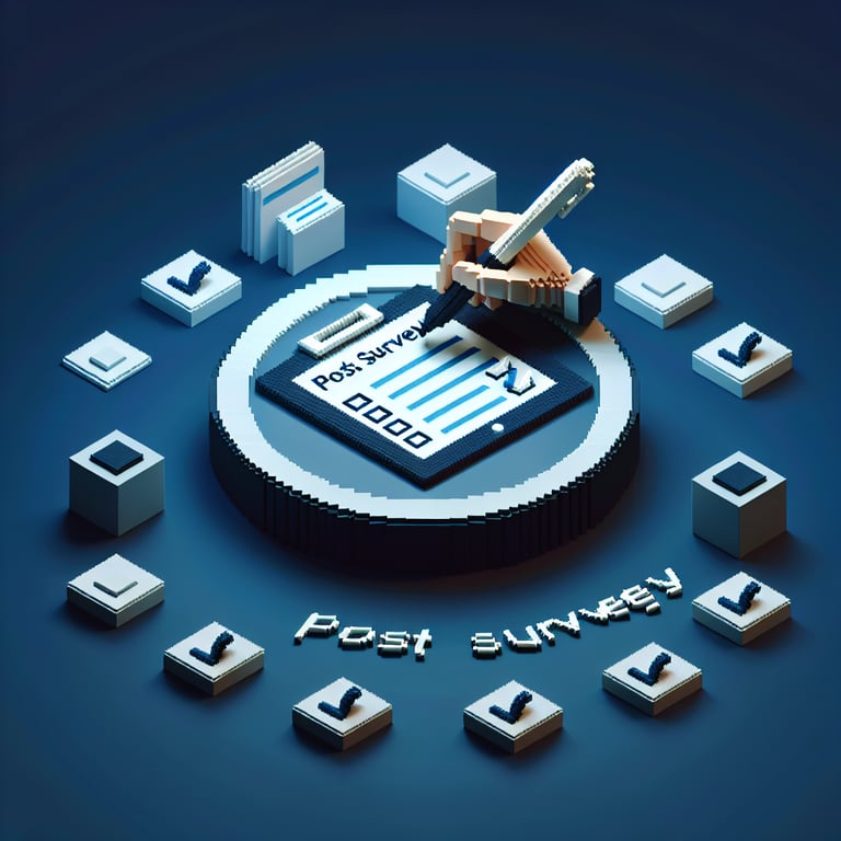 Illustration showcasing the power of Post Survey survey questions for improved outcomes.