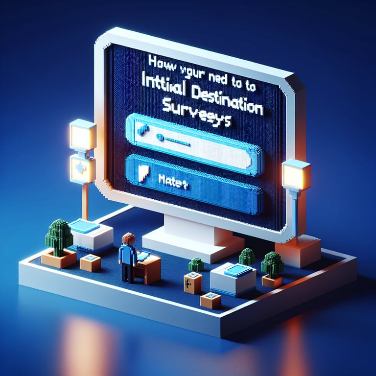 3D voxel illustration of alumni survey data and employment pathways