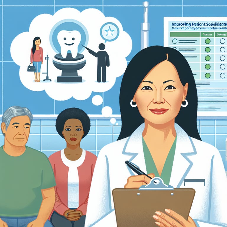 Illustration showcasing the impact of dental survey questions on patient satisfaction.