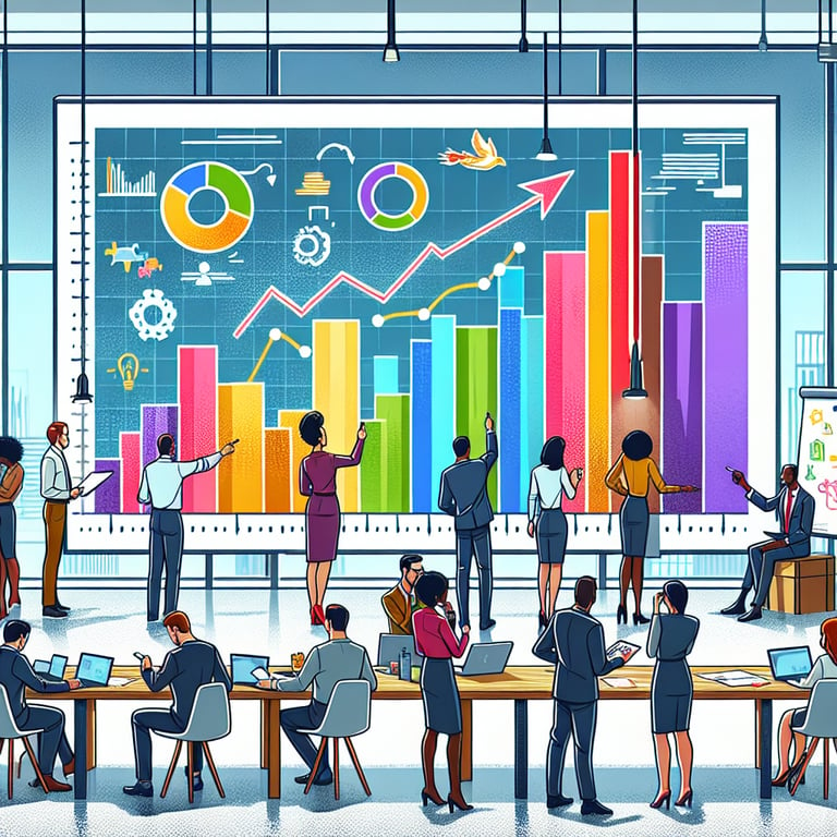 Illustration showing the process of leveraging Staff Motivation survey questions results into action.